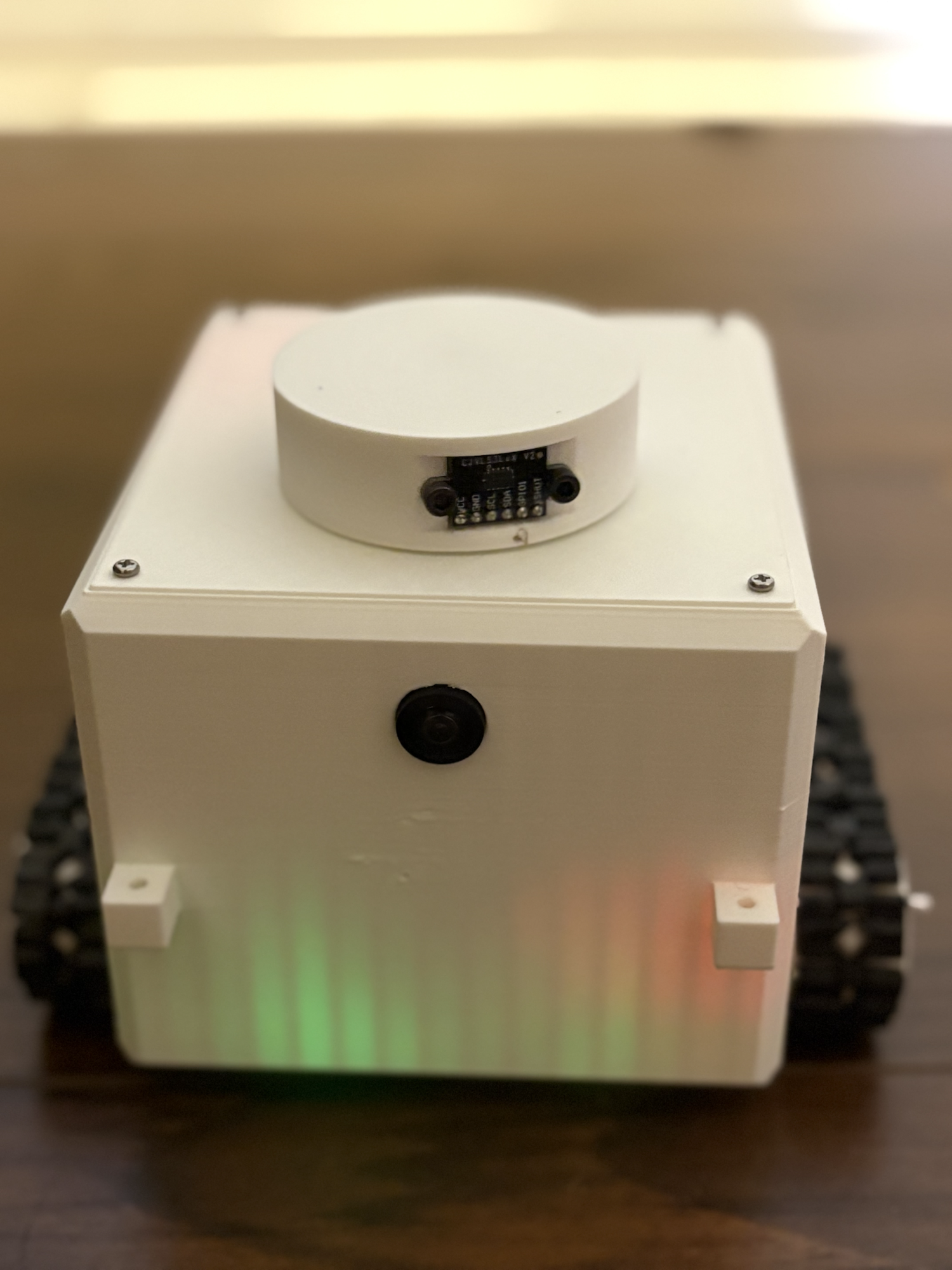 Hero photo of the assembled swarm robot platform.